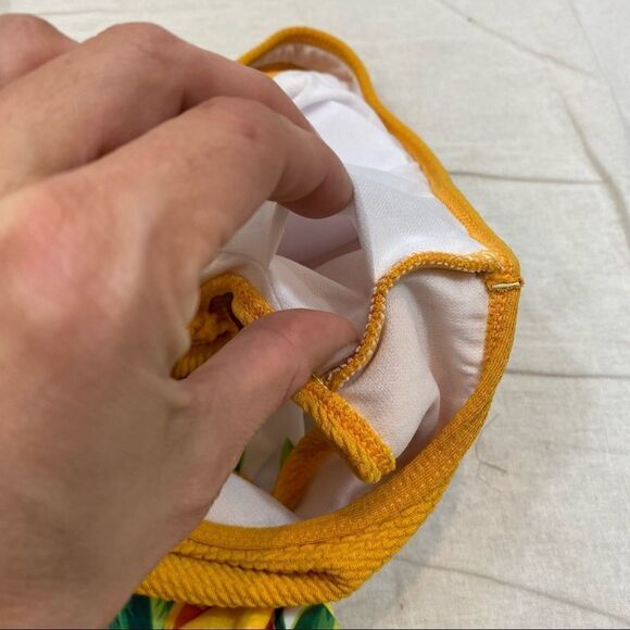 New With Tags Molybell Cut Out Fruit Print One Piece Swim Suit Size Medium - Picture 9 of 13